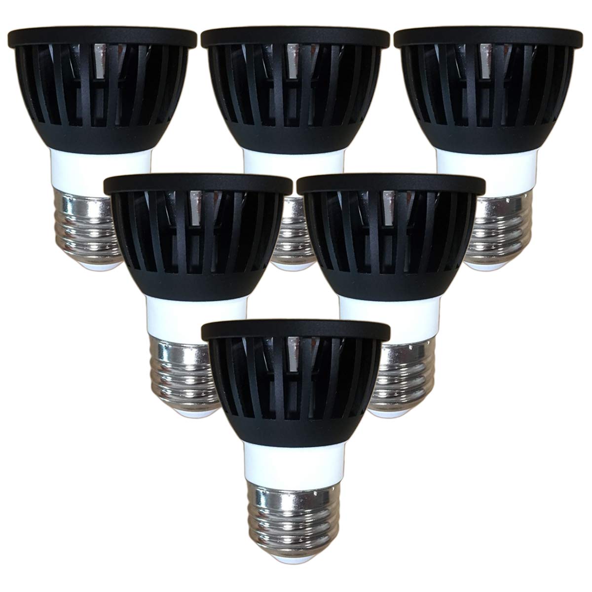 Fwaytech led電球 E26 昼白色 調光 7W LEDハロゲン電球60W〜75W相当 ダクトレールLEDスポットライト 密閉器具対応 6個セット (昼白色相当(5000K), 本体黒 (広角60度) E26口金 調光対応) Amazon | Fwaytech led電球 E26 昼白色 調光 7W LEDハロゲン電球60W